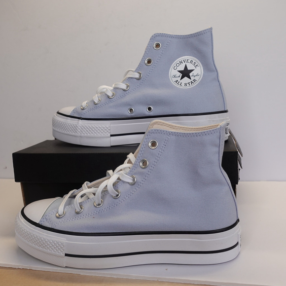 Women's Converse Chuck Taylor All Star Lift High Top Canvas Light Blue Size 9 - Picture 2 of 14